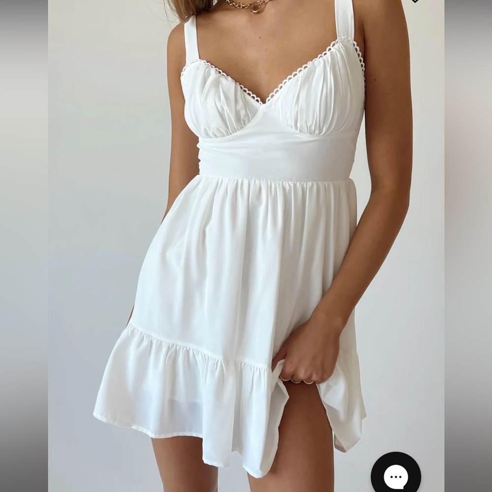 SOLD Princess Polly Arialena mini dress white